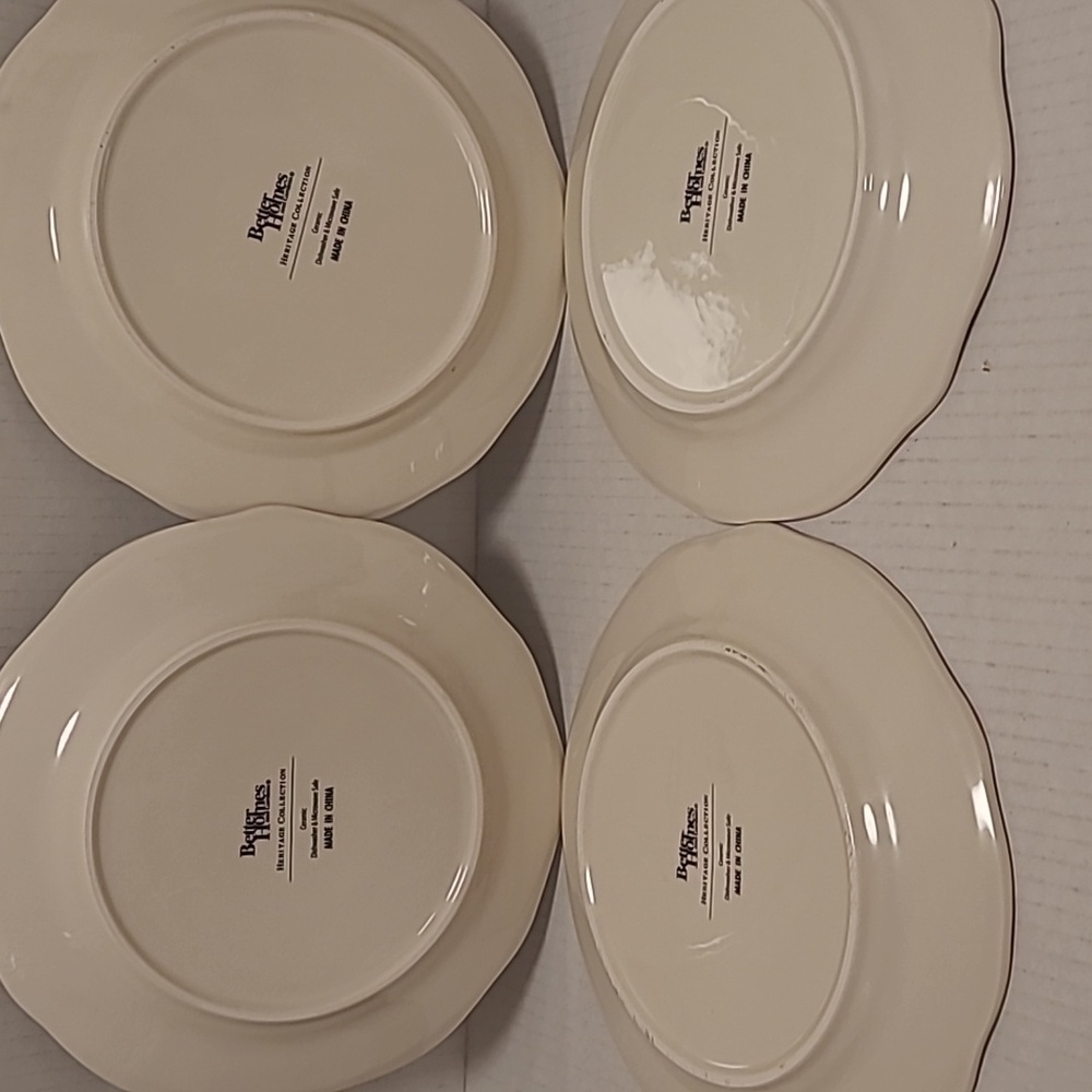 Set of 4 Better Homes and Gardens Heritage Collection Plates - Picture 14 of 16